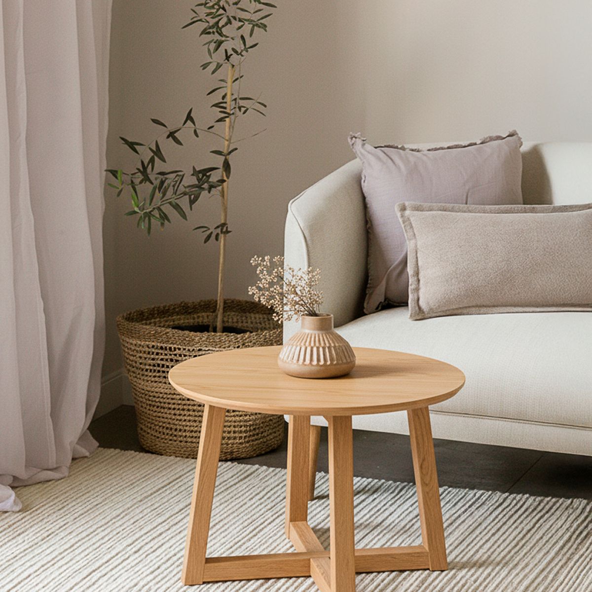 AMOBLE - Mesa Lateral Giotto T Amoble Natural