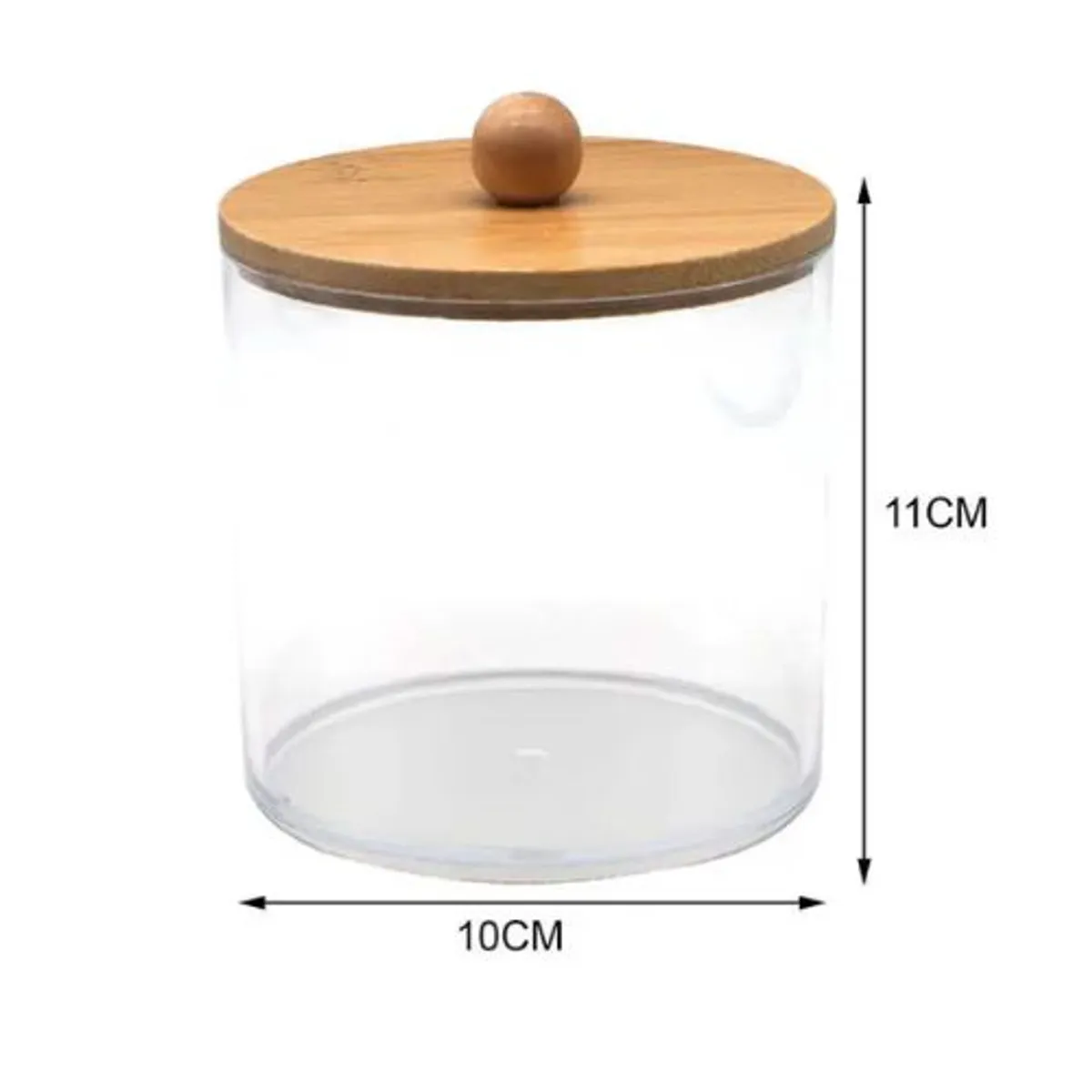 GENERICO - ORGANIZADOR CON TAPA DE BAMBU 11CM