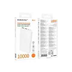 BOROFONE - PowerBank BJ80 10.000 mAh, Color Blanco, 22.5W, PD20W