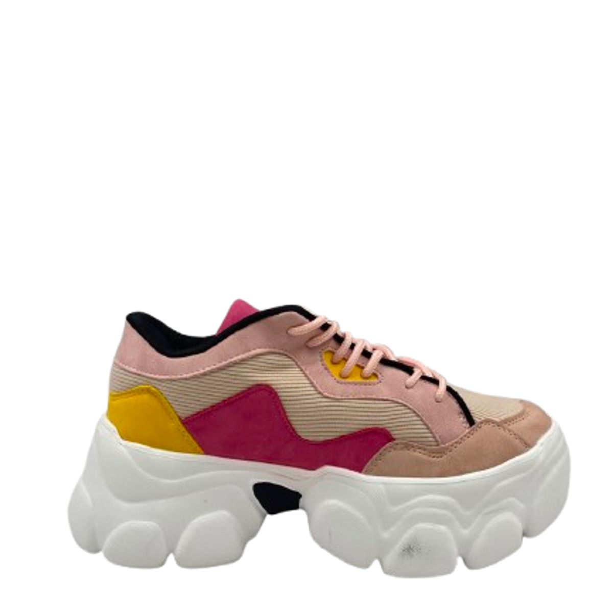 HERIEL - Zapatilla Chunky Mujer Plataforma Multicolor Pastel