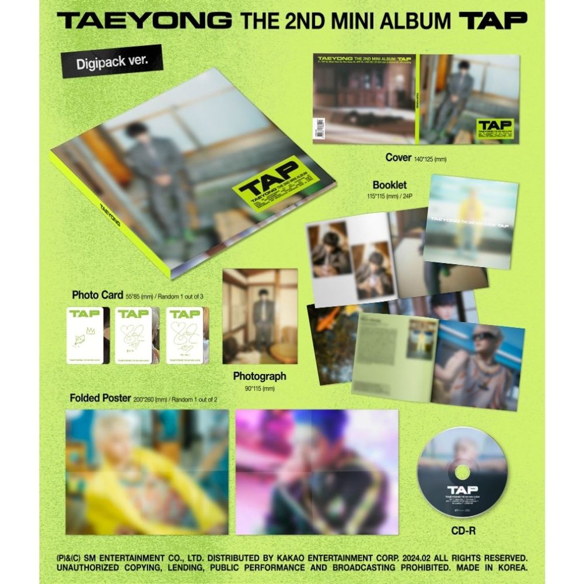 GENERICO - TAEYONG The 2nd Mini Album TAP Digipack Ver.