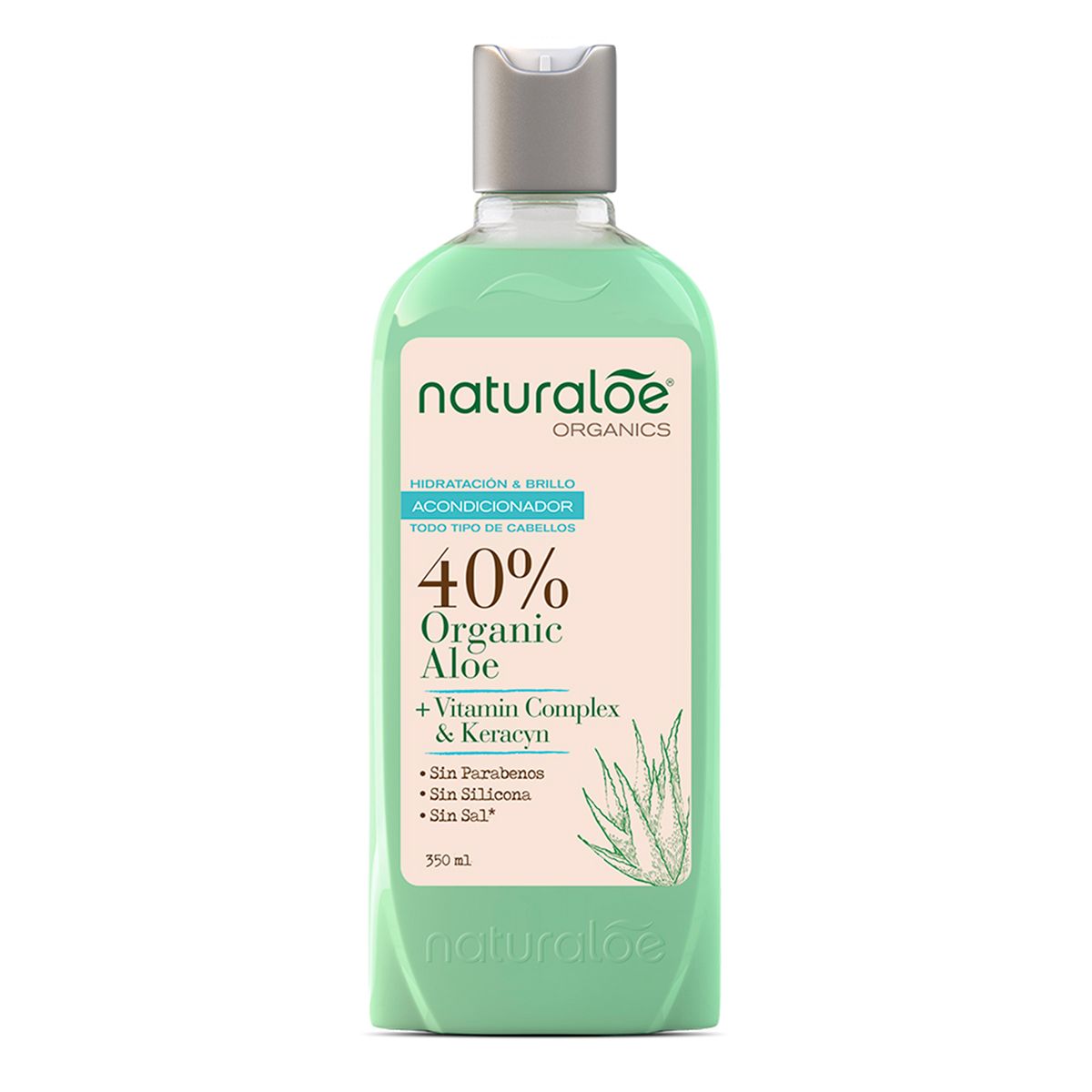 NATURALOE - Acondicionador Naturaloe Hidratación y Brillo 350 ml