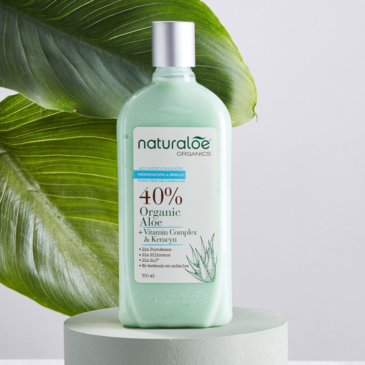 NATURALOE - Acondicionador Naturaloe Hidratación y Brillo 350 ml