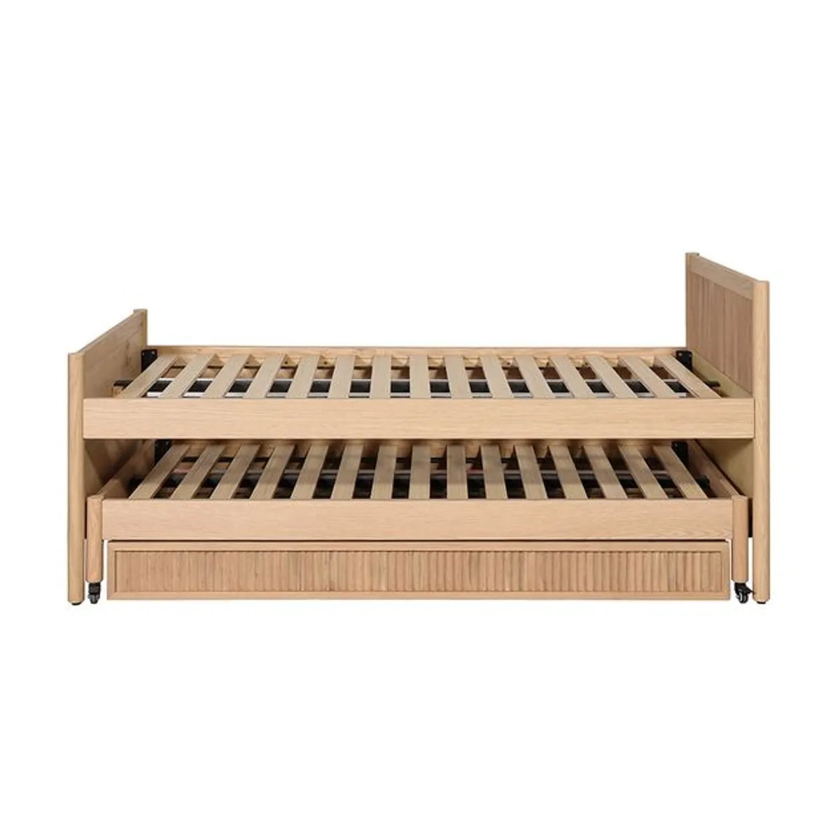 AMOBLE - Cama Nido Storage Leo Madera 2 Amoble Natural