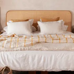 AMOBLE - Respaldo Gaten King Natural Madera Sólida y Cané