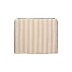 AMOBLE - Respaldo Malaga Rayas Beige Tela Lino Algodón 160x120 Cm