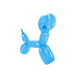 GENERICO - Globos largos para decorar tus celebraciones 40pcs azul cielo