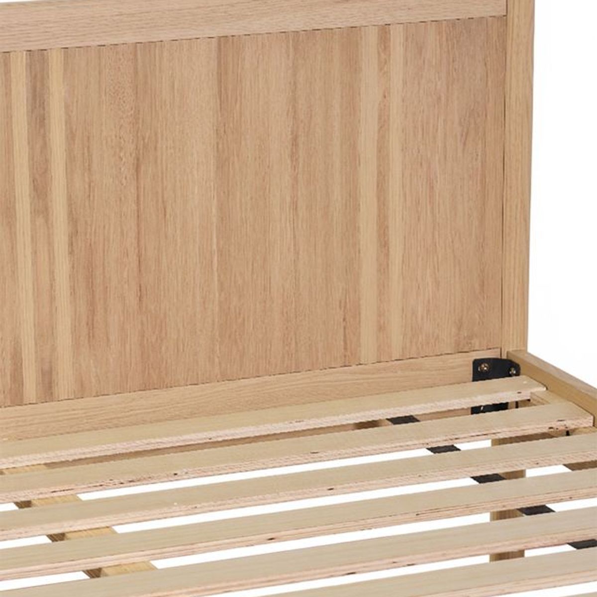 AMOBLE - Cama Leo Madera 2 Plazas Natural Amoble