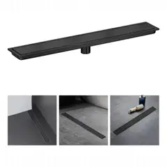 GENERICO - 10×50cm Desagüe De Suelo Rectangular Lineal De Acero Inoxid