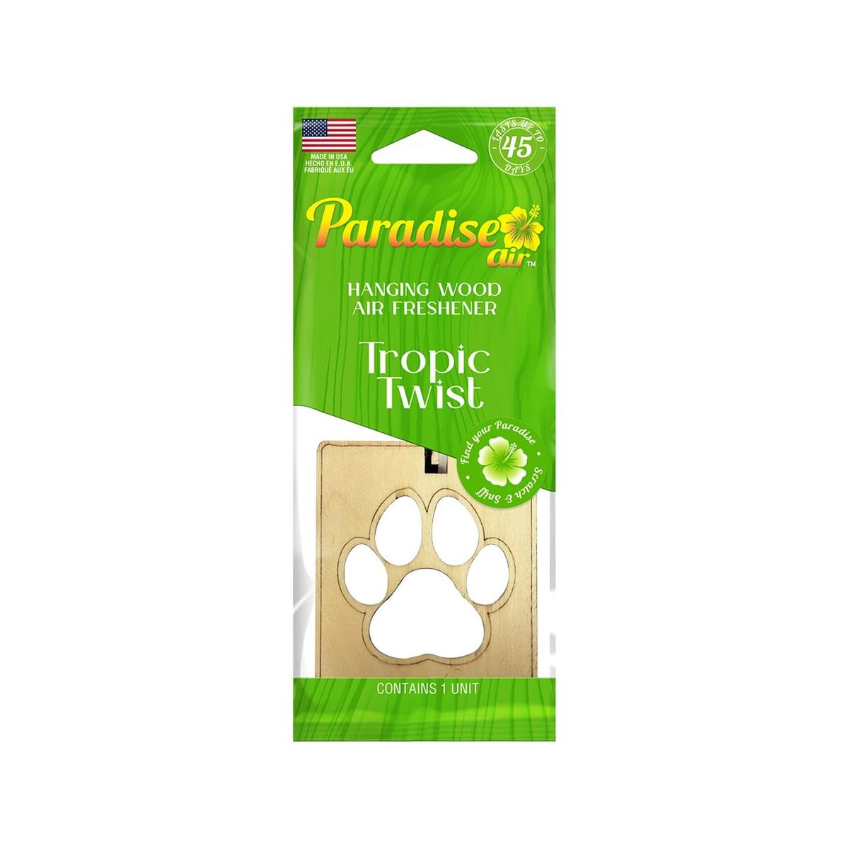 PARADISE - Aromatizante Paradise Air Colgante de Madera Tropic Twist