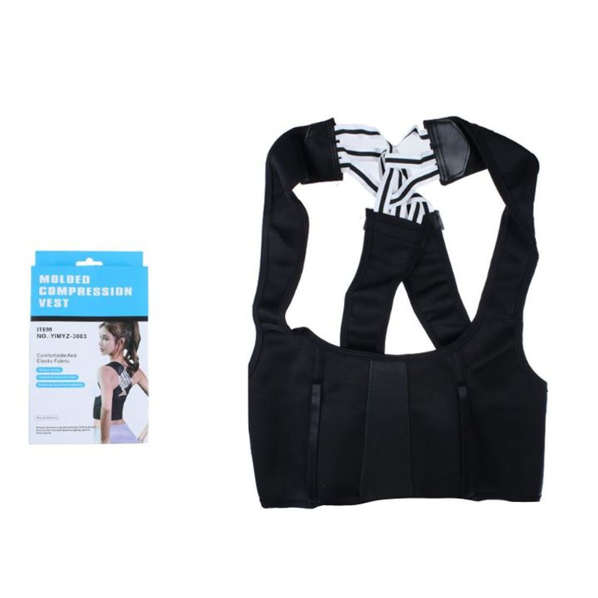 GENERICO - Chaleco Corrector De Postura y Soporte Lumbar Moldeador 46x36cm
