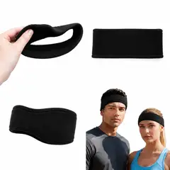 GENERICO - Cintillo Deportivo Algodón Tennis Padel Running - Negro
