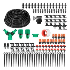GENERICO - Kit de Riego por Goteo Automático 40 Metros para Jardín y Huerto