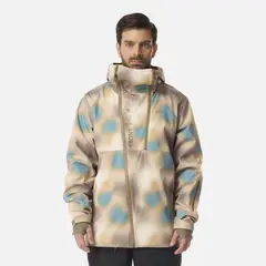 LIPPI - Chaqueta Hombre SkiVenture B-Dry Hoody Jacket Print Cafe