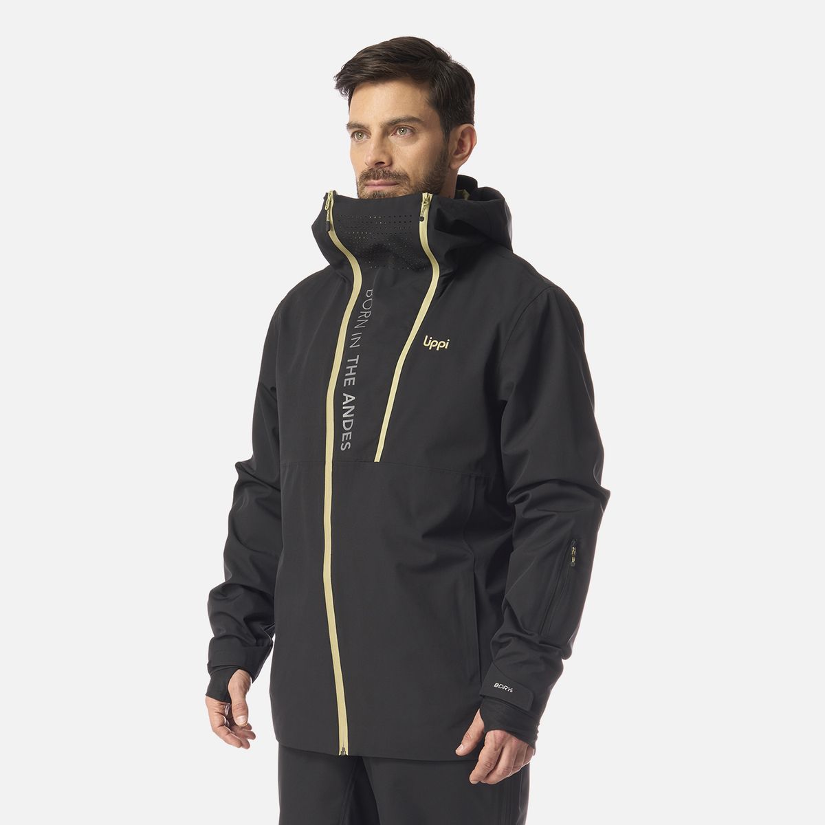 LIPPI - Chaqueta Hombre SkiVenture B-Dry Hoody Jacket Negro Lippi