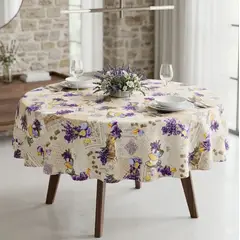 GENERICO - Mantel Redondo Impermeable Para Mesa De 150cm