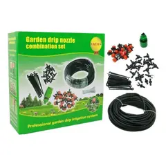 GENERICO - Kit de Riego por Goteo para Jardín 15M Sistema de Irrigación Automática con Accesorios Completos