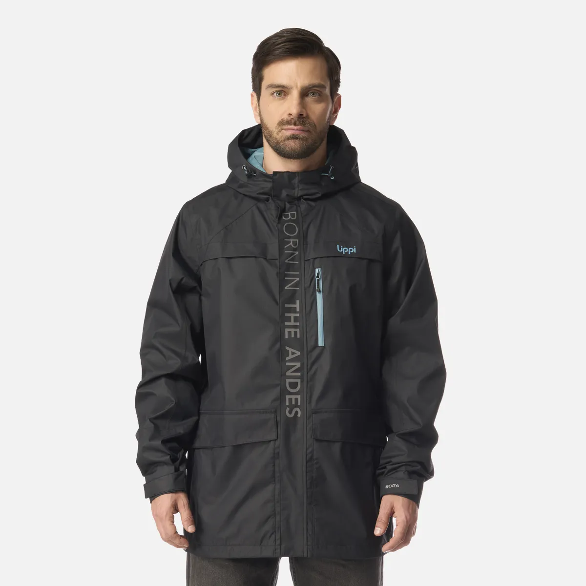 LIPPI - Chaqueta Hombre Streetwise B-Dry Hoody Jacket Negro Lippi