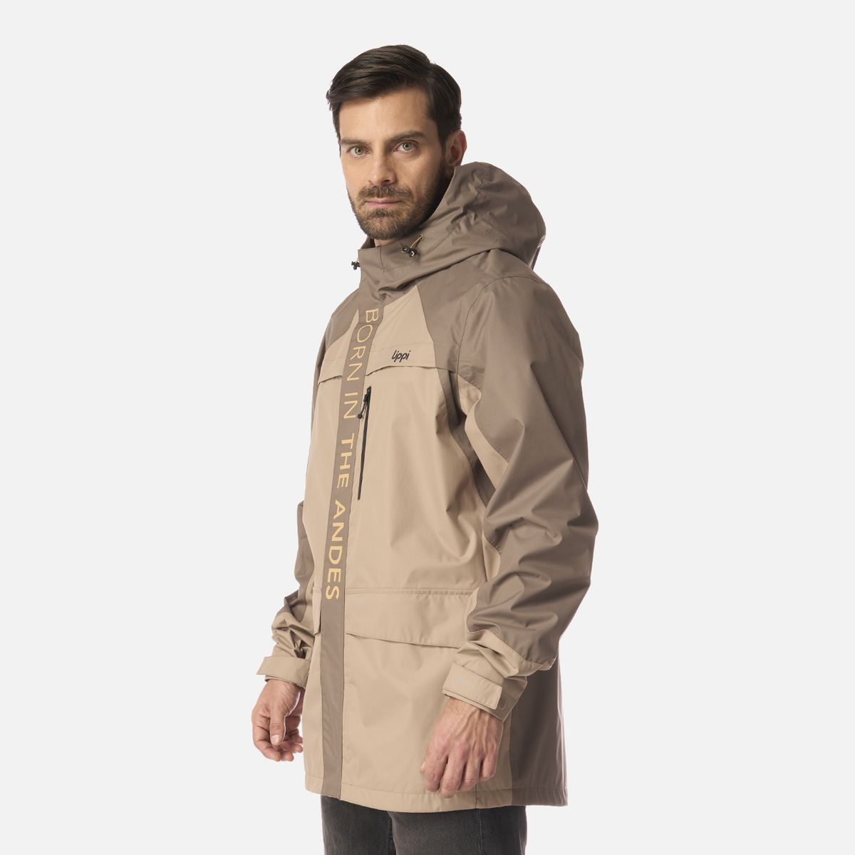 LIPPI - Chaqueta Hombre Streetwise B-Dry Hoody Jacket Cafe Lippi
