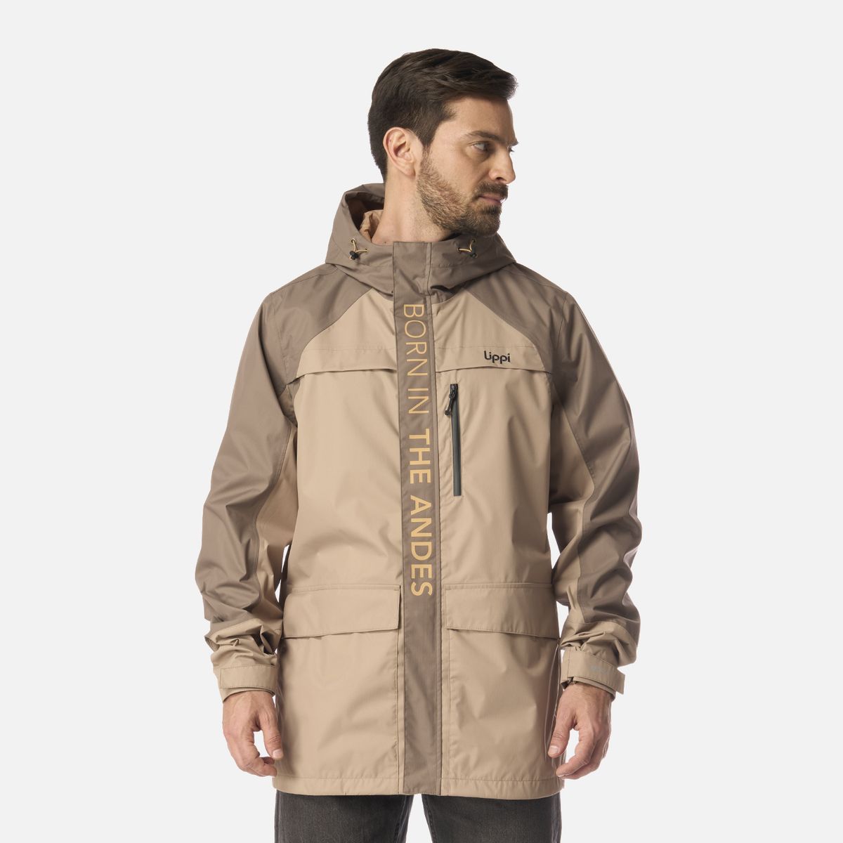 LIPPI - Chaqueta Hombre Streetwise B-Dry Hoody Jacket Cafe Lippi