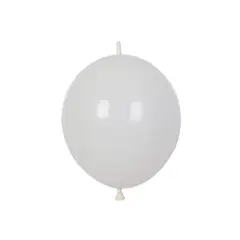 GENERICO - Globos de latex tipo linking 10 pcs blanco