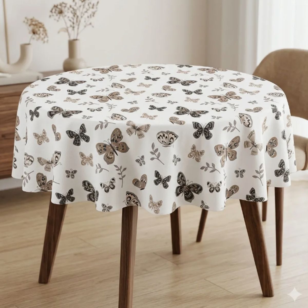GENERICO - Mantel Redondo Impermeable Para Mesa De 150cm