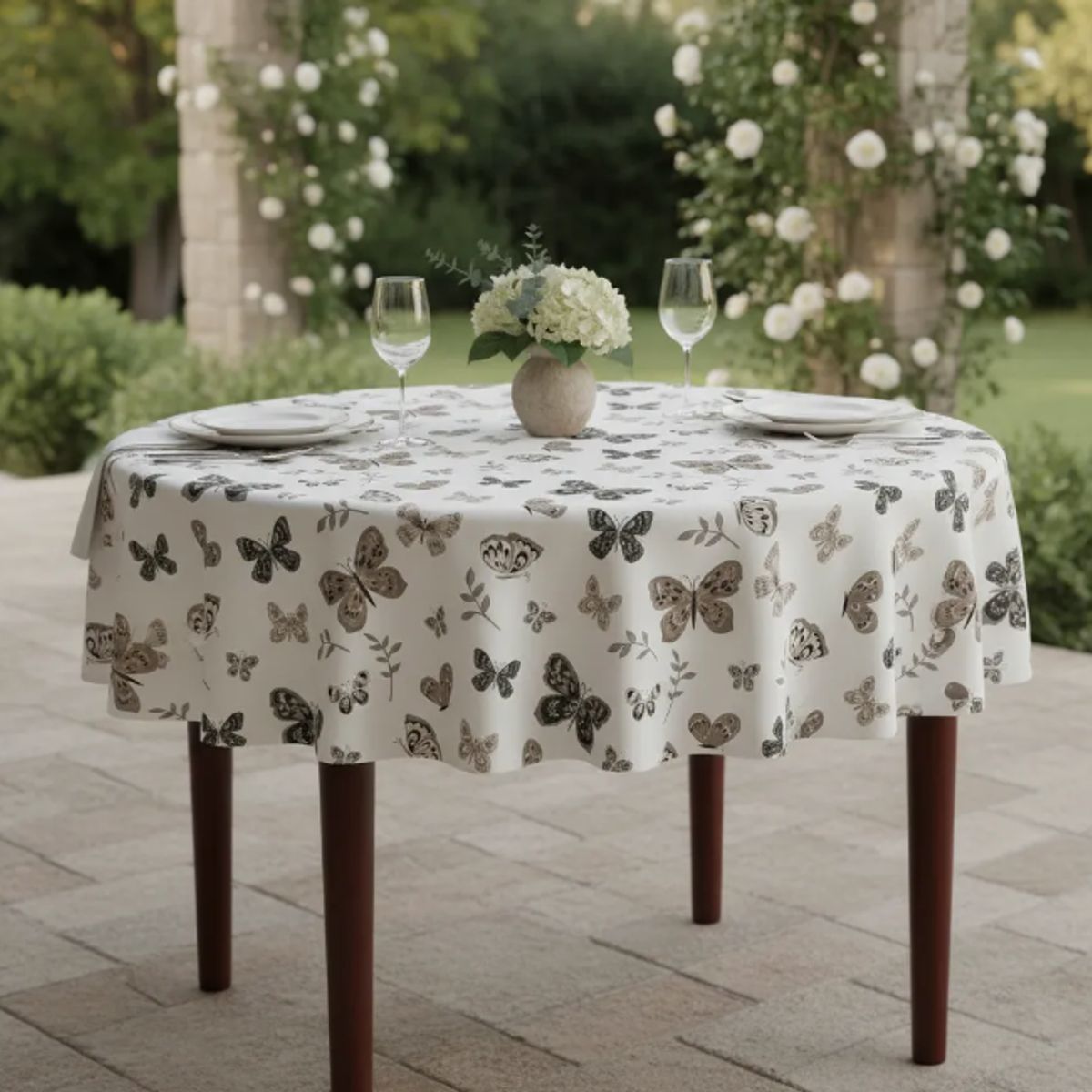 GENERICO - Mantel Redondo Impermeable Para Mesa De 150cm