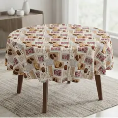 GENERICO - Mantel Redondo Impermeable Para Mesa De 150cm