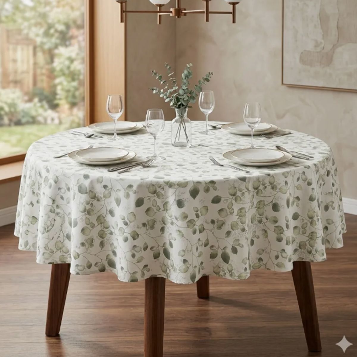 GENERICO - Mantel Redondo Impermeable Para Mesa De 150cm