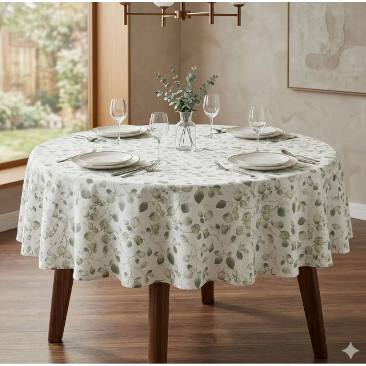 GENERICO - Mantel Redondo Impermeable Para Mesa De 150cm