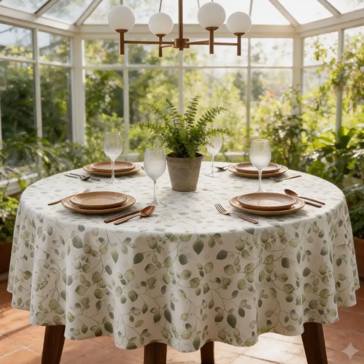 GENERICO - Mantel Redondo Impermeable Para Mesa De 150cm