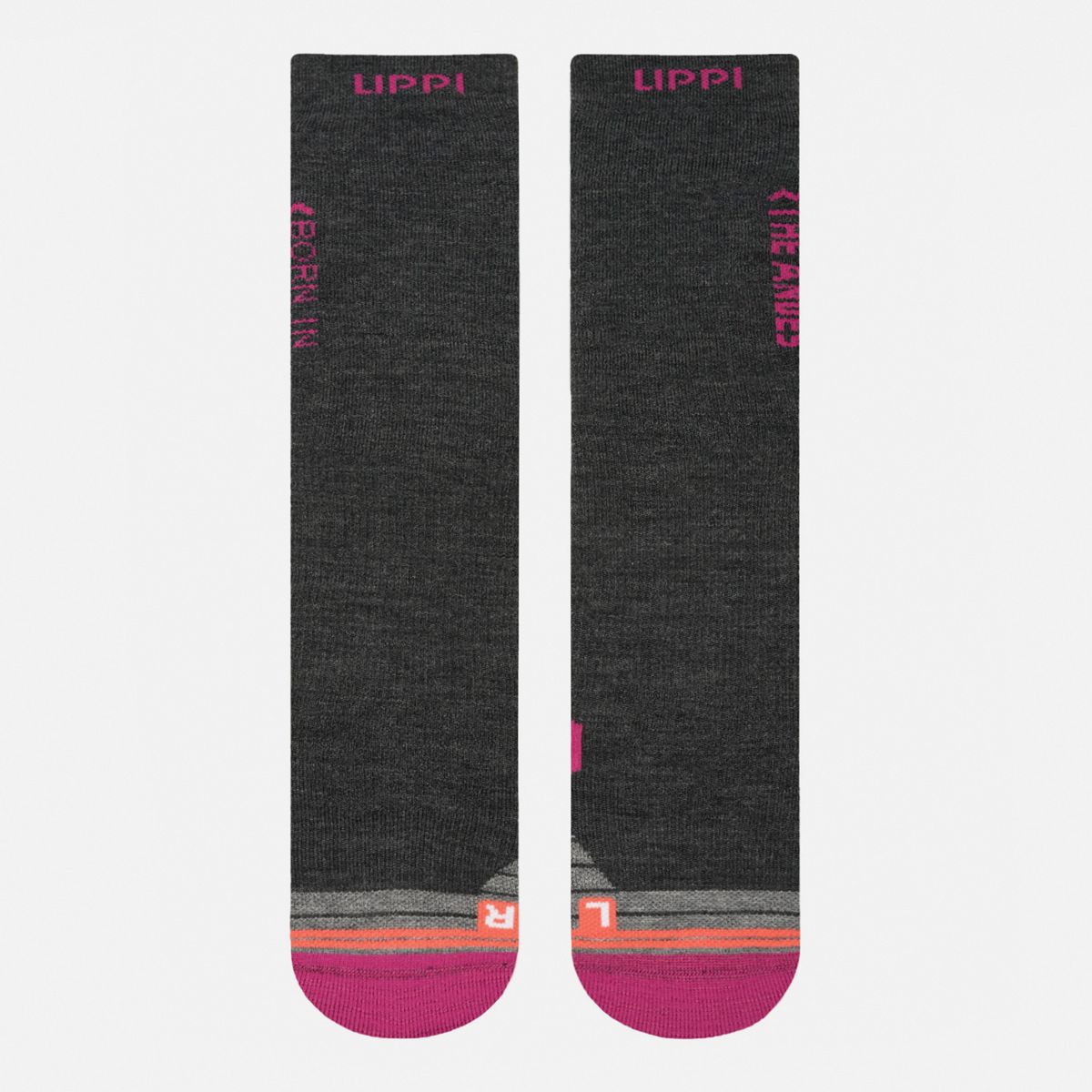 LIPPI - Calcetín Mujer All Mountain Ski Socks Negro Melange Lippi