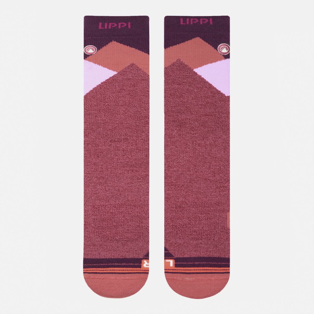 LIPPI - Calcetín Mujer All Mountain Ski Socks Morado Melange Lippi