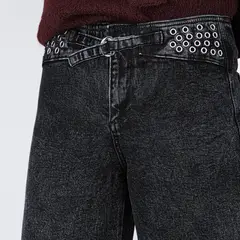 RAINDOOR - Pantalón Pretina Ojal Black Mujer