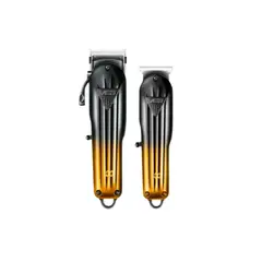 VGR - Kit Máquina Barbería Clipper Trimmer V-646 Dorado