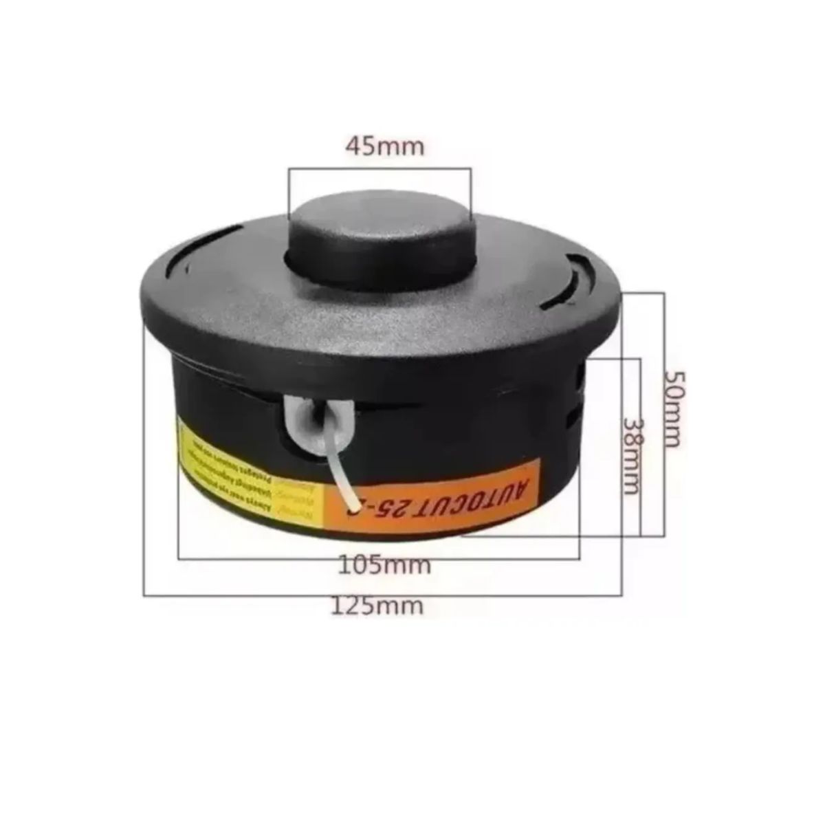 GENERICO - Cabezal Porta Nylon Trimmer Para Desmalezadora Fs120. Negro