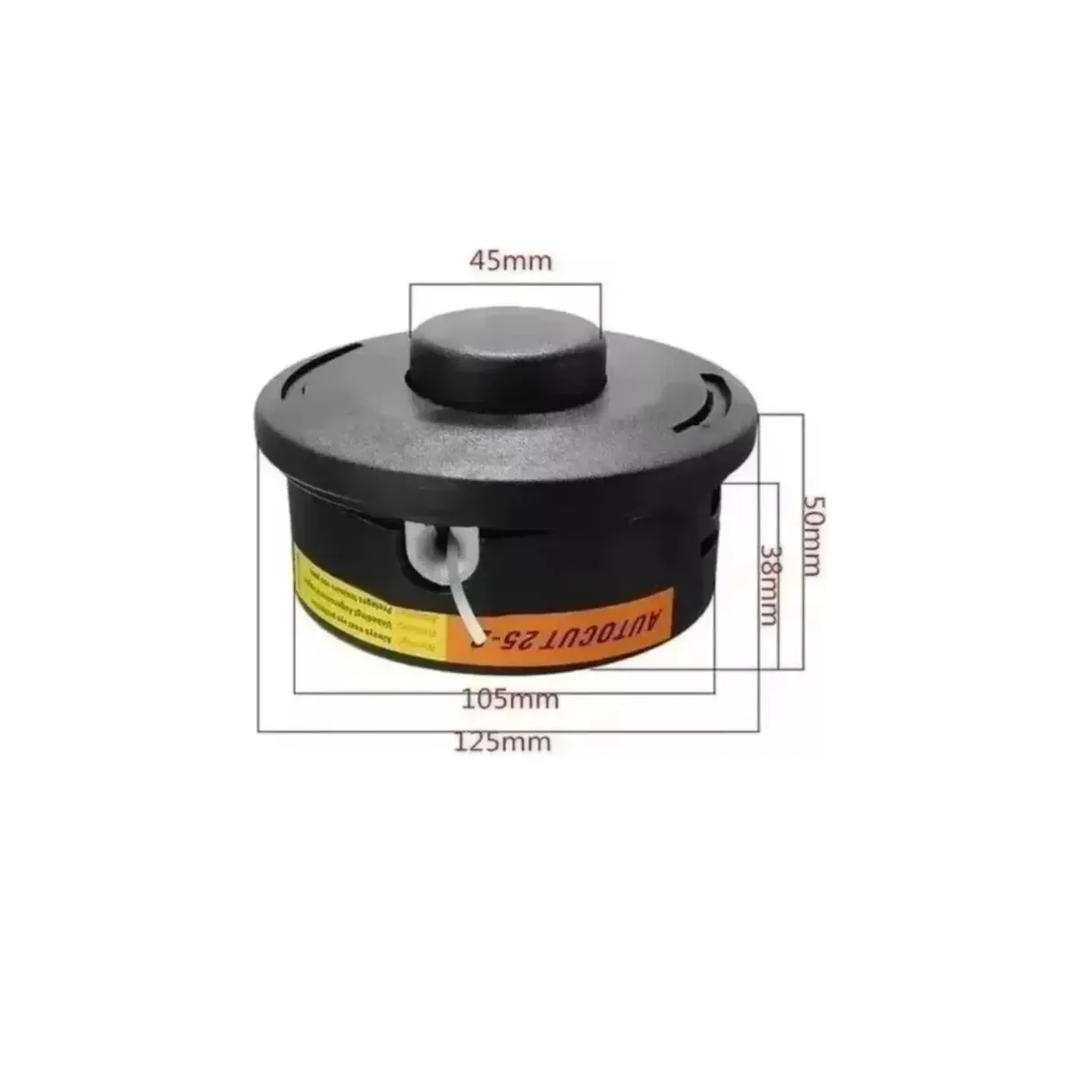 GENERICO - Cabezal Porta Nylon Trimmer Para Desmalezadora Fs120. Negro