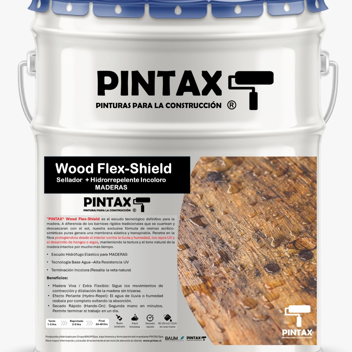 BAUM - QHC para madera Wood Flex Shield Pintax