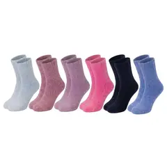 LIKE SHOP - Pack 6 Pares Calcetas De Lana, Térmicas Invierno Premium Mujer 1930
