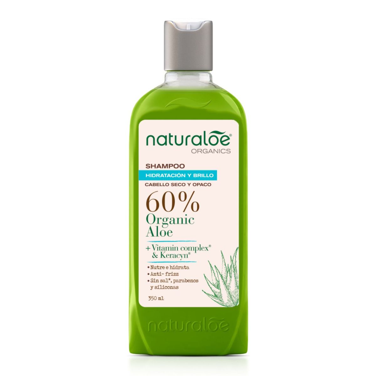 NATURALOE - Shampoo Naturaloe Hidratación Y Brillo 350ml