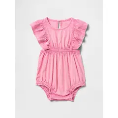 GAP - Enterito Eyelet Bubble Classic Rosado