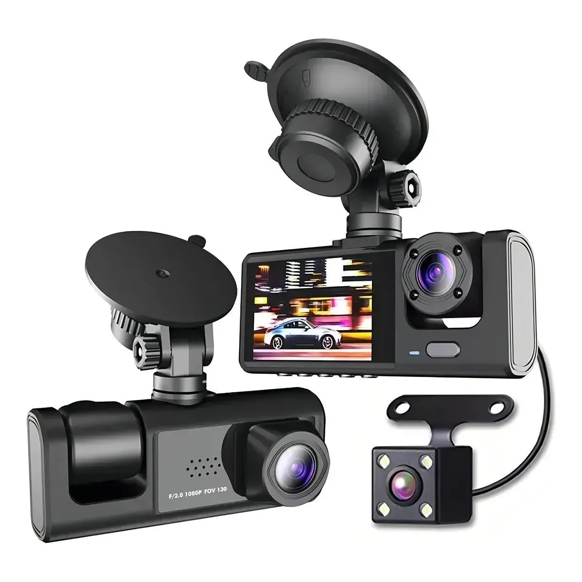 GENERICO - Cámara Para Auto Hd 1080p Vision Nocturna