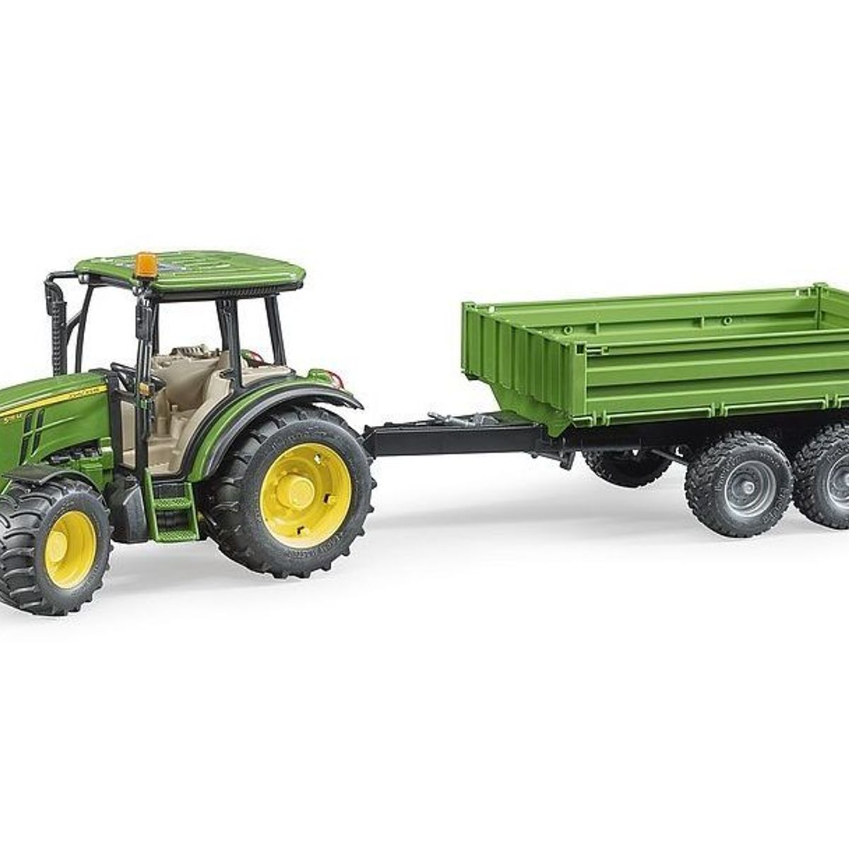 BRUDER - TRACTOR JOHN DEERE 5115M CON REMOLQUE 1.16