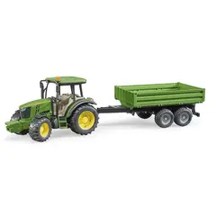 BRUDER - TRACTOR JOHN DEERE 5115M CON REMOLQUE 1.16