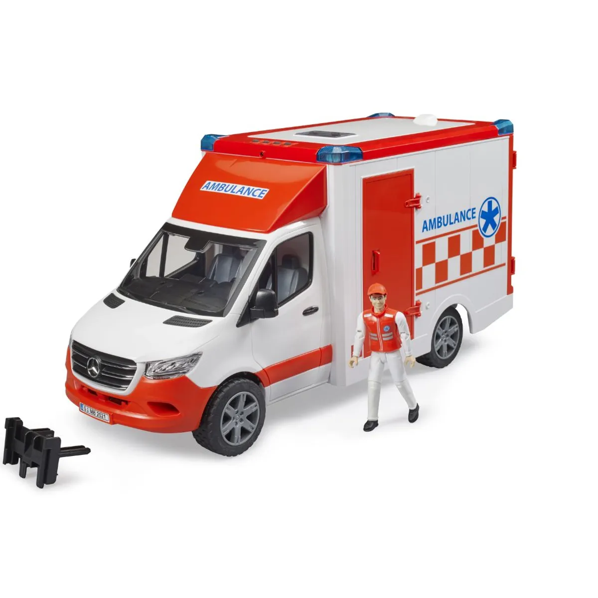 BRUDER - AMBULANCIA MERCEDES-BENZ SPRINTER CON PARAMEDICO 1.16