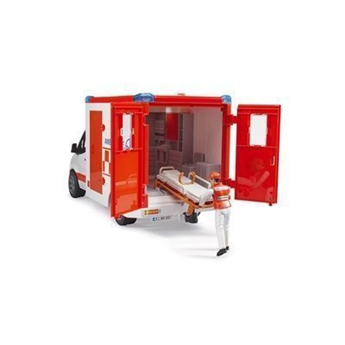BRUDER - AMBULANCIA MERCEDES-BENZ SPRINTER CON PARAMEDICO 1.16