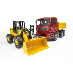 BRUDER - CAMION MAN TGA TOLVA 6x4 CON CARGADOR 1.16
