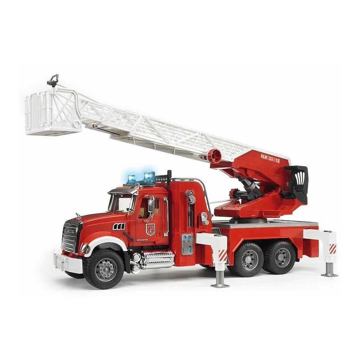 BRUDER - CAMION MACK GRANITE 6x4 BOMBEROS CON GRUA ESCALA 1.16