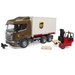 BRUDER - CAMION SCANIA 560R A 6x4 UPS CON YALE 1.16