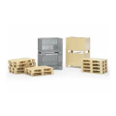 BRUDER - SET DE PALLETS COMPLETO 1.16